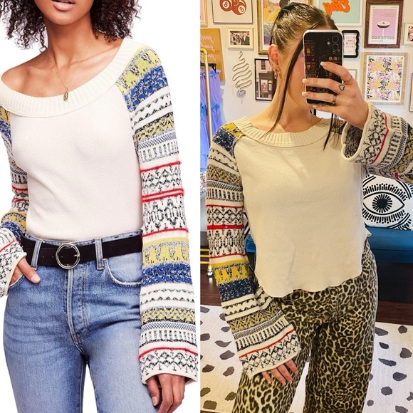 Free People Boho Fairground Thermal Top - Picture 8 of 12